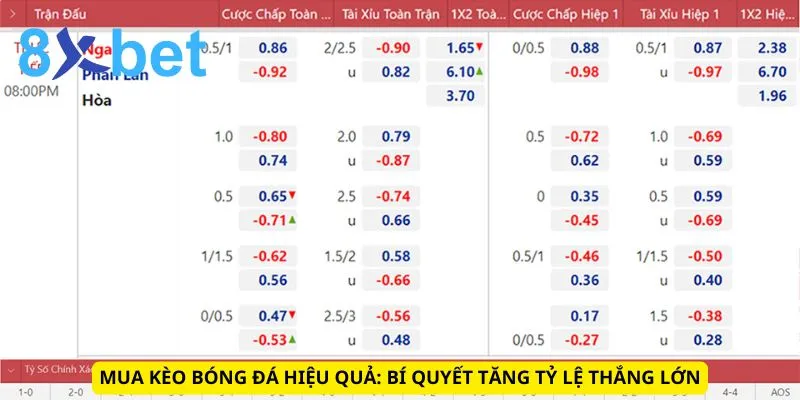 Mua Kèo Bóng Đá Hiệu Quả: Bí Quyết Tăng Tỷ Lệ Thắng Lớn