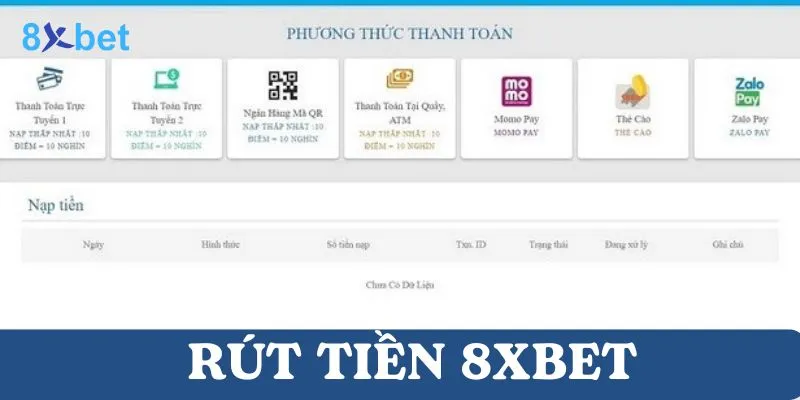 Rút tiền 8Xbet: Quy trình nhanh chóng và an toàn