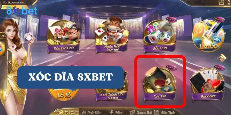 Xóc đĩa 8xbet – Sân chơi uy tín số 1, khuyến mãi khủng